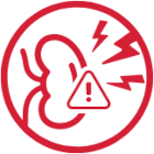Icon kidney damage Icon kidney damage